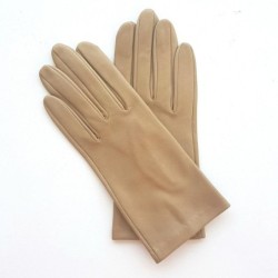 Gants en Cuir d'Agneau Chaux Capucine Non Doublés.