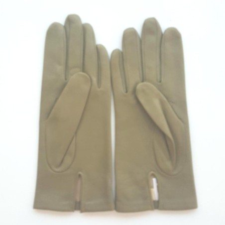 Gants en Cuir d'Agneau Alfa Capucine Doublés Soie.