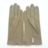 Gants en Cuir d'Agneau Alfa Capucine Doublés Soie.