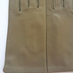 Gants en Cuir d'Agneau Alfa Capucine Doublés Soie.