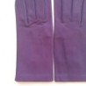 Gants en Cuir d'Agneau Améthyste Capucine Non Doublés.