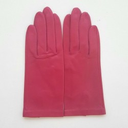 Gants en Cuir d'Agneau Orchidée Capucine Non Doublés.
