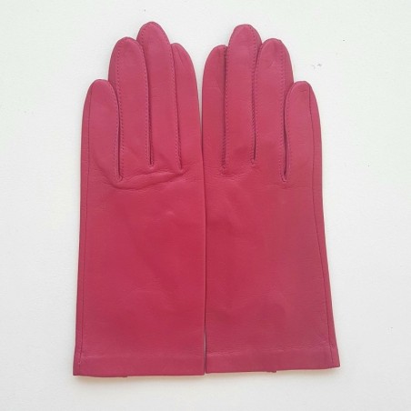 Gants en Cuir d'Agneau Orchidée Capucine Non Doublés.