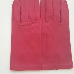 Gants en Cuir d'Agneau Orchidée Capucine Non Doublés.