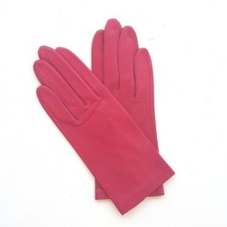 Gants en Cuir d'Agneau Orchidée Capucine Non Doublés.