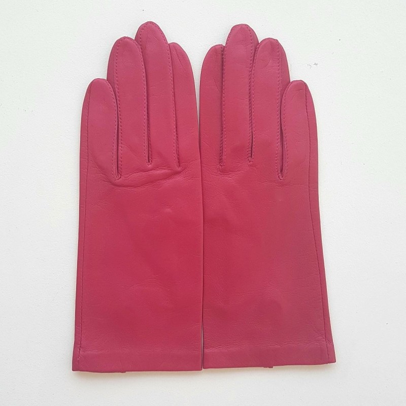 Gants en Cuir d'Agneau Orchidée Capucine Non Doublés.
