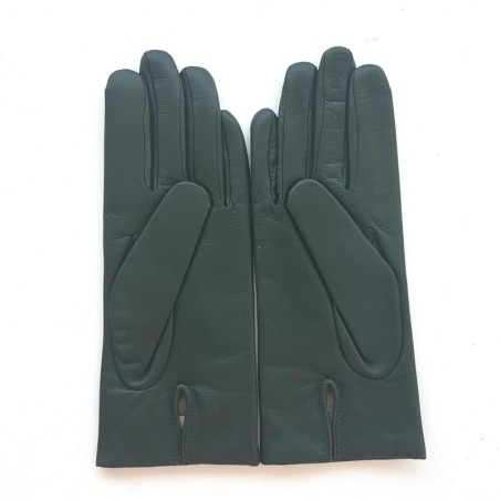 Gants en Cuir d'Agneau Feuille Capucine Doublés Cachemire.