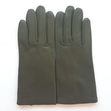 Gants en Cuir d'Agneau Epicéa Capucine Doublés Cachemire.
