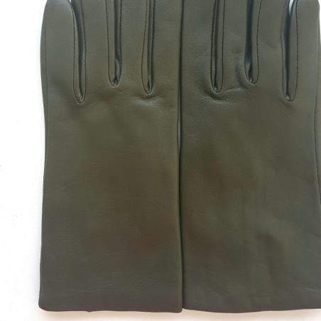 Gants en Cuir d'Agneau Epicéa Capucine Doublés Cachemire.