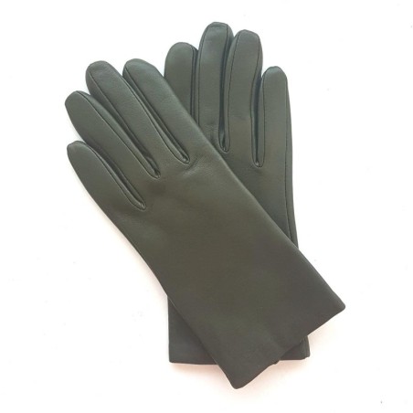 Gants en Cuir d'Agneau Epicéa Capucine Doublés Cachemire.