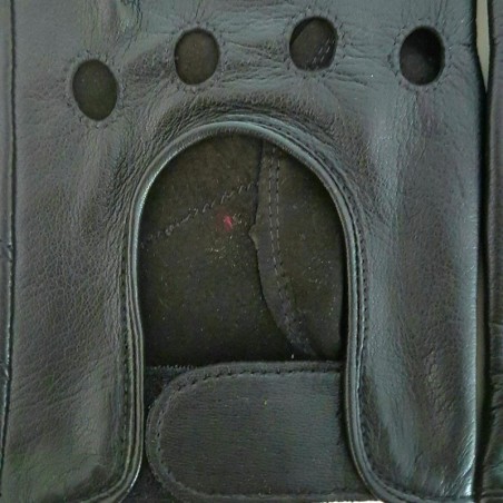 Mitaines en Cuir d'Agneau Gris Non Doublées.
