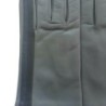 Gants en Cuir d'Agneau Gris Myrtille  Noir Akano Doublés Soie.