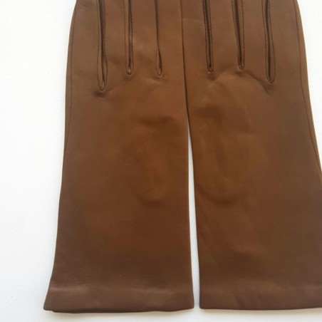 Gants en Cuir d'Agneau Caravane Coline Doublés Soie.