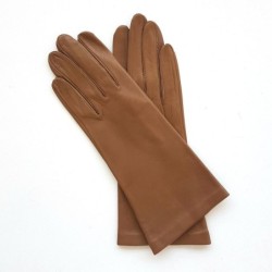 Gants en Cuir d'Agneau Mastic Foncé Coline Non Doublés .