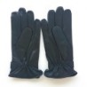 Gants en Cuir d'Agneau Noir Arthur Doublure Soie.